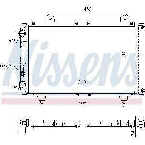Hladnjak, hlađenje motora NISSENS NIS 63558 IC-364725