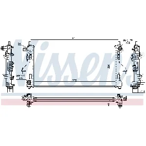 Hladnjak, hlađenje motora NISSENS NIS 63566 IC-DA5A4A