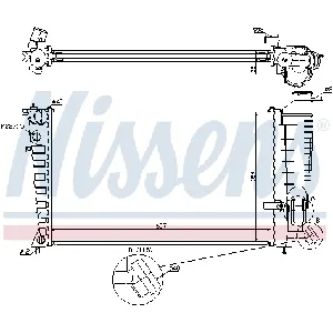 Hladnjak, hlađenje motora NISSENS NIS 63585A IC-A3593D