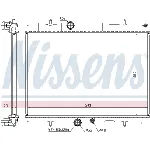Hladnjak, hlađenje motora NISSENS NIS 63607A IC-A96118
