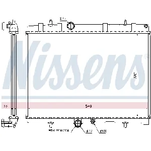 Hladnjak, hlađenje motora NISSENS NIS 63607A IC-A96118