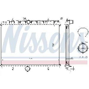 Hladnjak, hlađenje motora NISSENS NIS 63621A IC-AFE4F5