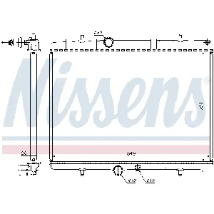 Hladnjak, hlađenje motora NISSENS NIS 63689A IC-A3593F