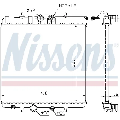 Hladnjak, hlađenje motora NISSENS NIS 63691 IC-A35940
