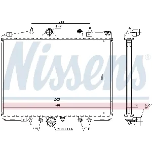 Hladnjak, hlađenje motora NISSENS NIS 63702 IC-473315
