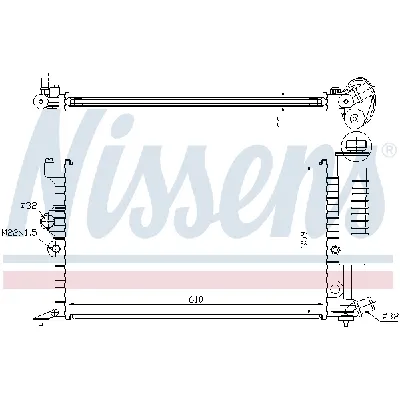 Hladnjak, hlađenje motora NISSENS NIS 63713A IC-9D2857