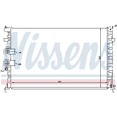 Hladnjak, hlađenje motora NISSENS NIS 63747 IC-9D285A