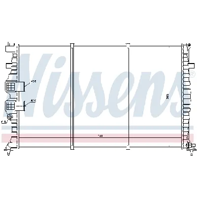Hladnjak, hlađenje motora NISSENS NIS 63749 IC-9D285C