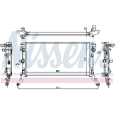 Hladnjak, hlađenje motora NISSENS NIS 637603 IC-C0EC99