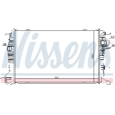 Hladnjak, hlađenje motora NISSENS NIS 637622 IC-D69875