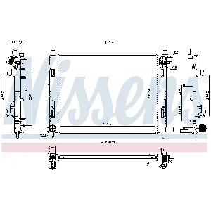 Hladnjak, hlađenje motora NISSENS NIS 637627 IC-DA5A4C