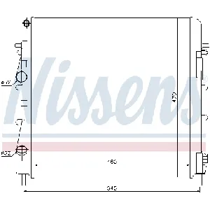 Hladnjak, hlađenje motora NISSENS NIS 63763 IC-9D2860