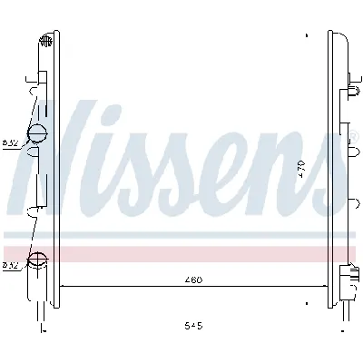 Hladnjak, hlađenje motora NISSENS NIS 63763 IC-9D2860
