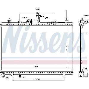 Hladnjak, hlađenje motora NISSENS NIS 637643 IC-E10DAB