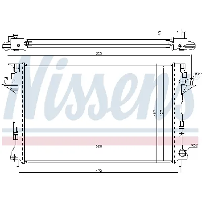 Hladnjak, hlađenje motora NISSENS NIS 63771 IC-9D2867