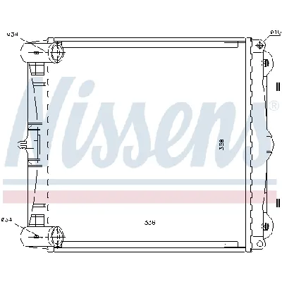 Hladnjak, hlađenje motora NISSENS NIS 63777 IC-A9610A