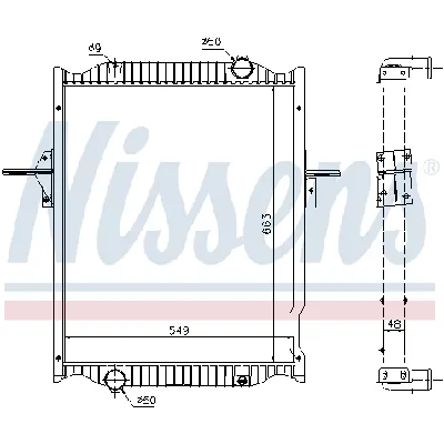 Hladnjak, hlađenje motora NISSENS NIS 63781A IC-B50413