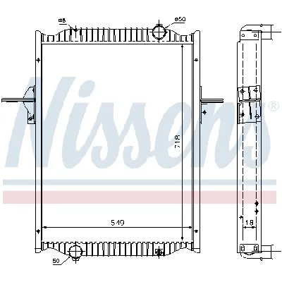 Hladnjak, hlađenje motora NISSENS NIS 63782A IC-B3B13B