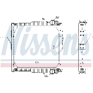 Hladnjak, hlađenje motora NISSENS NIS 63784 IC-B8BE29