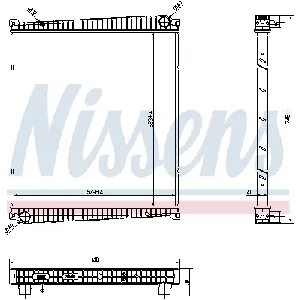 Hladnjak, hlađenje motora NISSENS NIS 6378750 IC-C730F1