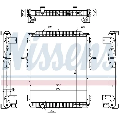 Hladnjak, hlađenje motora NISSENS NIS 637878 IC-G0R6G4