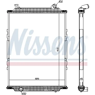 Hladnjak, hlađenje motora NISSENS NIS 6378920 IC-DA6666