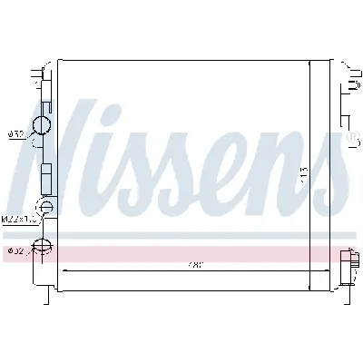 Hladnjak, hlađenje motora NISSENS NIS 63794 IC-A35948