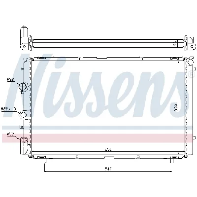 Hladnjak, hlađenje motora NISSENS NIS 63796 IC-A35949