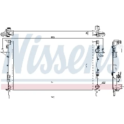 Hladnjak, hlađenje motora NISSENS NIS 63816 IC-9D286A
