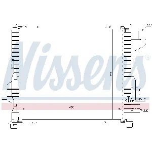 Hladnjak, hlađenje motora NISSENS NIS 63837A IC-A96102