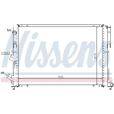 Hladnjak, hlađenje motora NISSENS NIS 63838 IC-473391