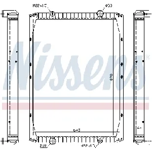 Hladnjak, hlađenje motora NISSENS NIS 63845A IC-9DD850