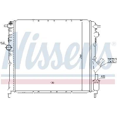 Hladnjak, hlađenje motora NISSENS NIS 63878 IC-473409