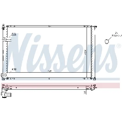 Hladnjak, hlađenje motora NISSENS NIS 63935A IC-473469