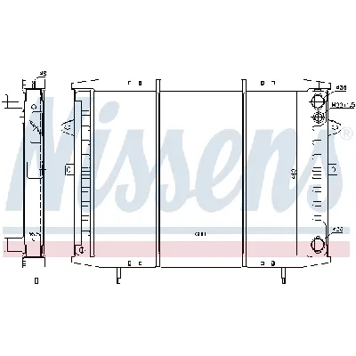 Hladnjak, hlađenje motora NISSENS NIS 63952 IC-364752
