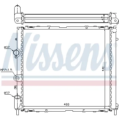 Hladnjak, hlađenje motora NISSENS NIS 63985 IC-473456