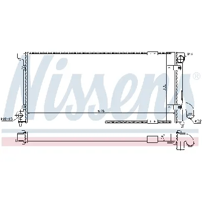 Hladnjak, hlađenje motora NISSENS NIS 63989 IC-473537
