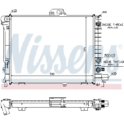 Hladnjak, hlađenje motora NISSENS NIS 64033A IC-473510