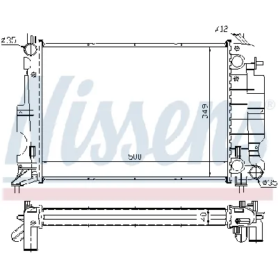 Hladnjak, hlađenje motora NISSENS NIS 64035A IC-473512