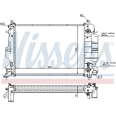 Hladnjak, hlađenje motora NISSENS NIS 64036A IC-473513