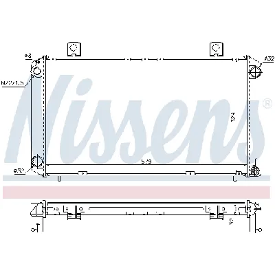 Hladnjak, hlađenje motora NISSENS NIS 64059A IC-473525