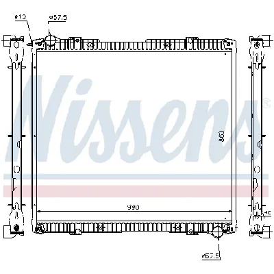 Hladnjak, hlađenje motora NISSENS NIS 64067A IC-ABB11F