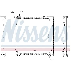 Hladnjak, hlađenje motora NISSENS NIS 64069A IC-438080