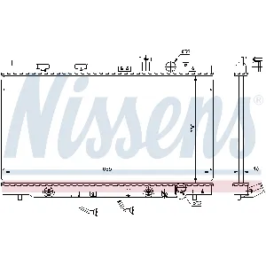 Hladnjak, hlađenje motora NISSENS NIS 640941 IC-A960F8