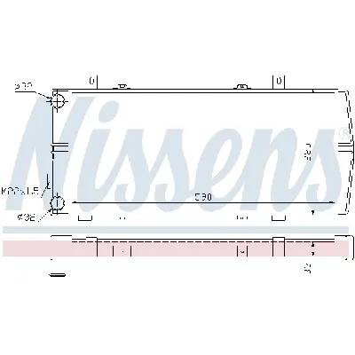 Hladnjak, hlađenje motora NISSENS NIS 64102 IC-406122
