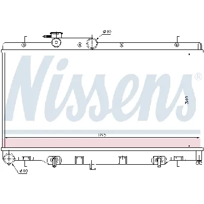Hladnjak, hlađenje motora NISSENS NIS 64114 IC-A960F6