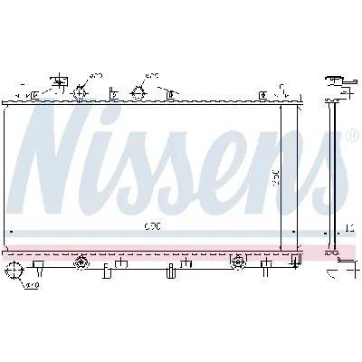 Hladnjak, hlađenje motora NISSENS NIS 64115 IC-B8BE38