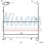 Hladnjak, hlađenje motora NISSENS NIS 64163 IC-A3595B