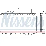 Hladnjak, hlađenje motora NISSENS NIS 64166A IC-A3595D
