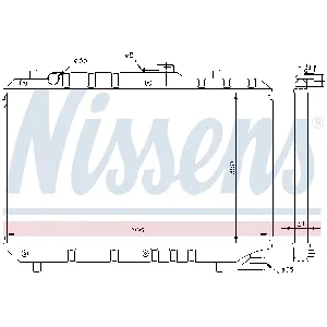 Hladnjak, hlađenje motora NISSENS NIS 64168 IC-A3595F